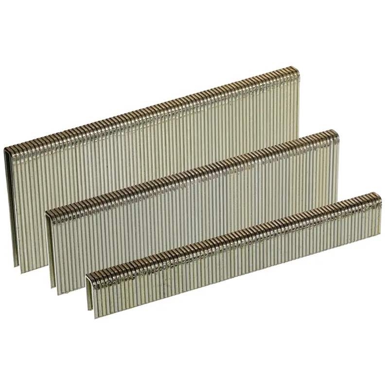 Senco A801009 Wire Staple, 1/4 in W Crown, 1 in L Leg, 18, Galvanized Steel, 900/BX