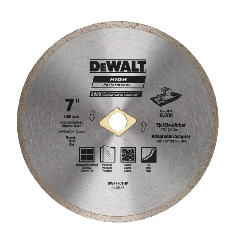 Continuous Rim Diamond Blade 7" | 180mm