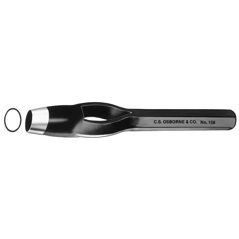 C.S. Osborne Oval Punch # 158-1; 1/8" x 3/32"