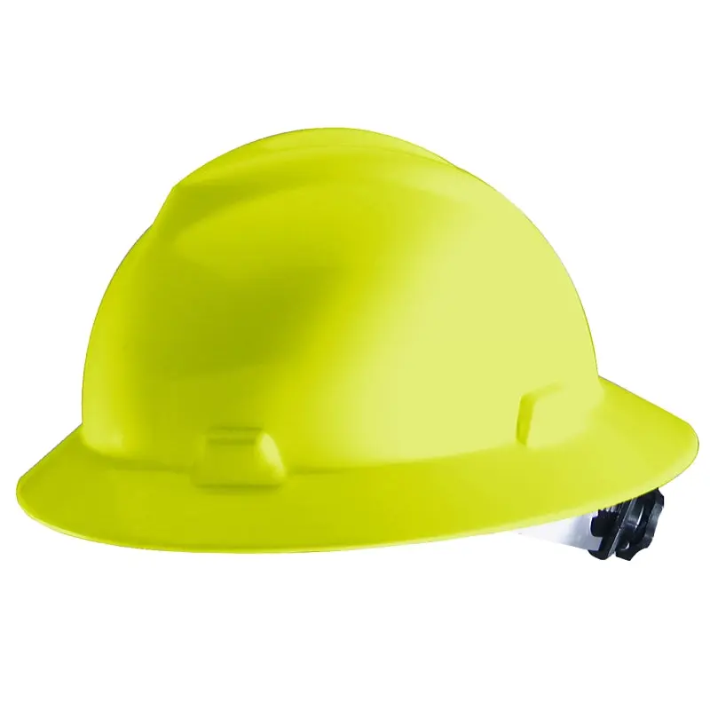 Safety Works SWX00359 Hard Hat, 4-Point Textile Suspension, HDPE Shell, Yellow, Class: E