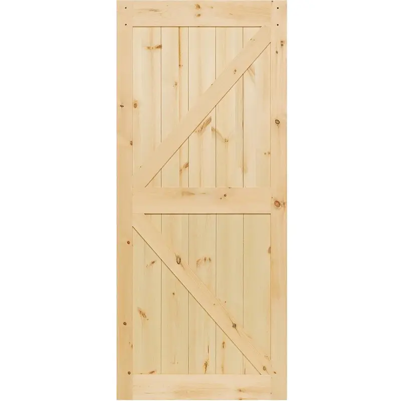 30 in. x 83.5 in K-Rail Unfinished Solid Core Pine Barn Door Slab44 / each