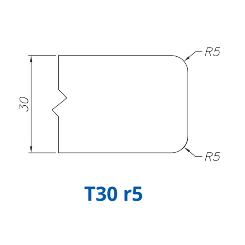 T30 r5(30mm Eased Top & Bottom r5 - Router Bits)Standard Full Kit (BITS) / 0