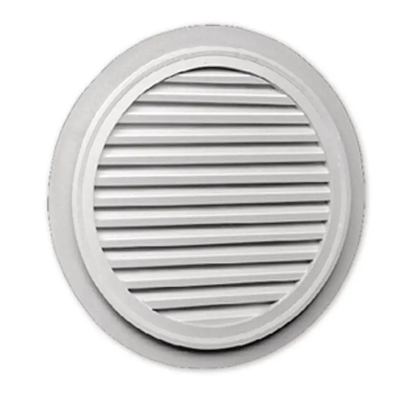 32 in. x 32 in. Round White Polyurethane Weather Resistant Gable Louver Vent6.8 / each