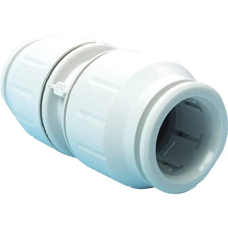 John Guest PEI0428P Tube Union Coupling, 3/4 in, Plastic, 3 to 12 bar Pressure