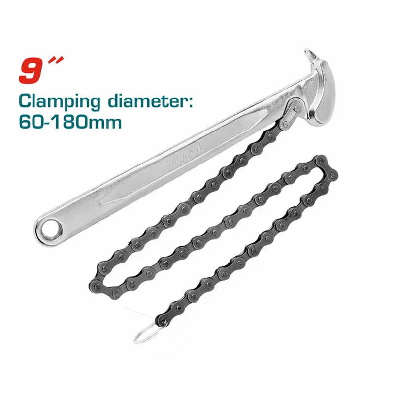 Total Chain Filter Wrench 9"