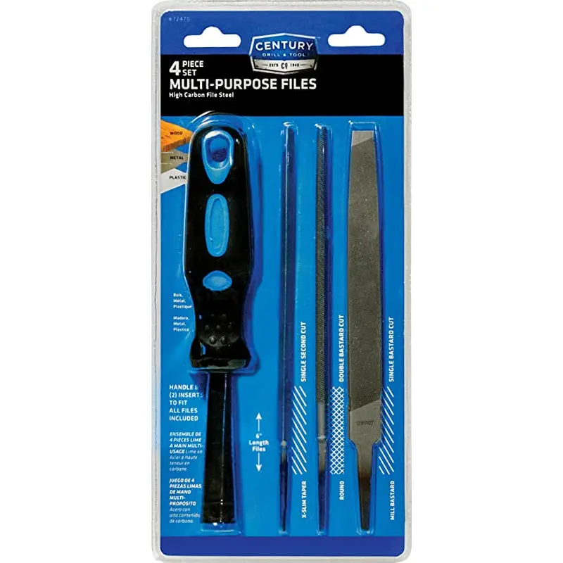 Century Drill And Tool 4 Piece Hand File Set4 Piece