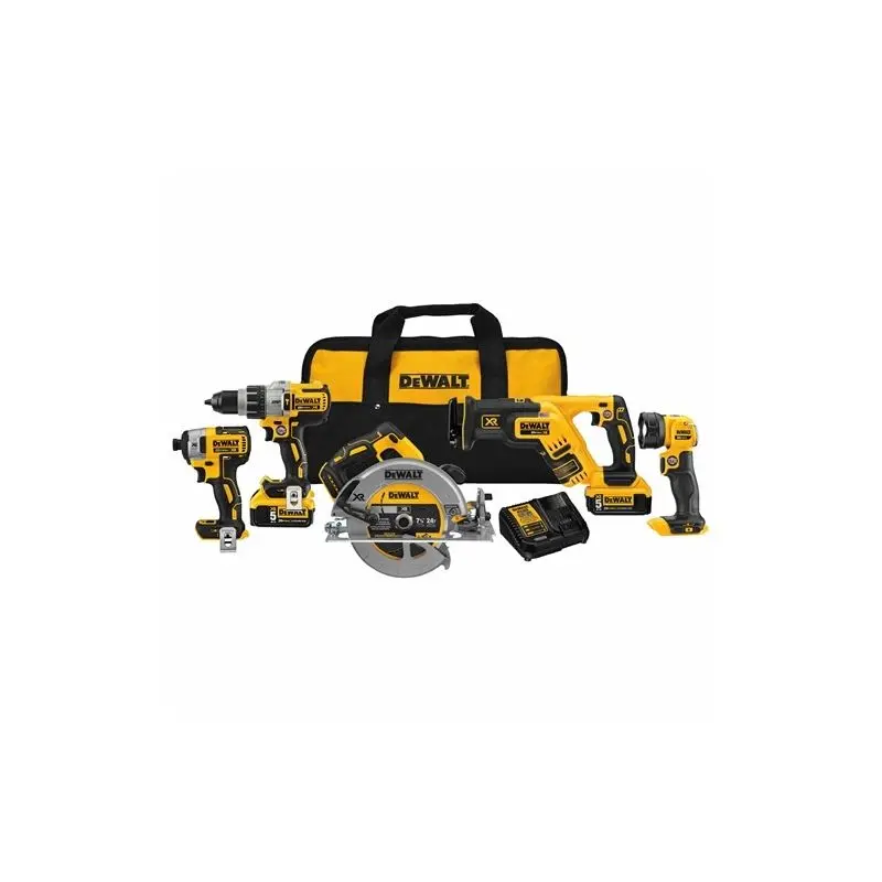 DEWALT DCK594P2 20V MAX* XR 5-TOOL COMBO KIT