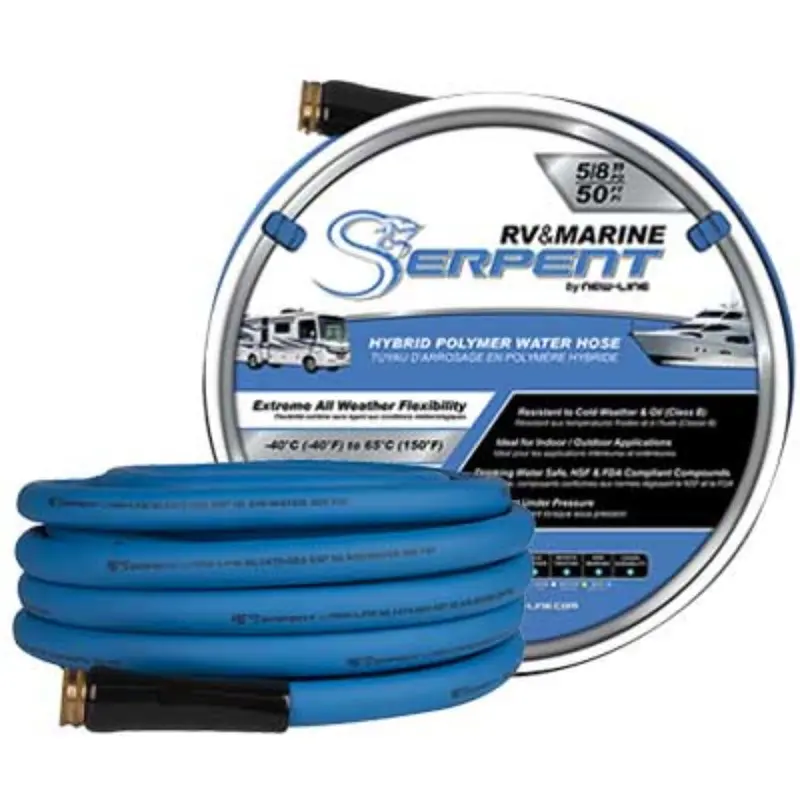 Serpent 5/8" RV/Marine  Hose With Male x Female Fittings50FT