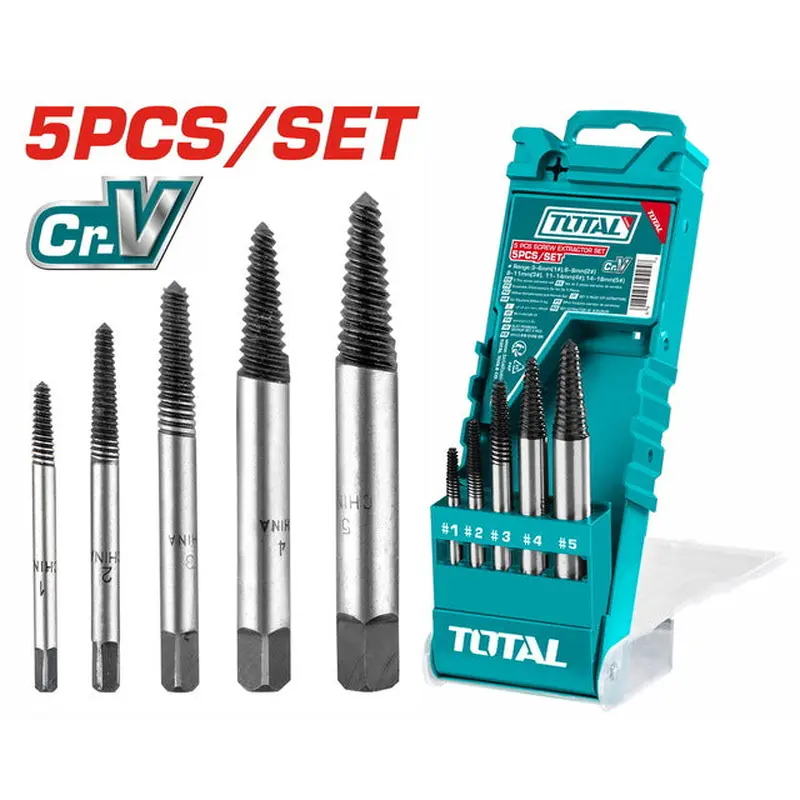 TOTAL 5PCS SCREW EXTRACTOR SET (TACSE0056)
