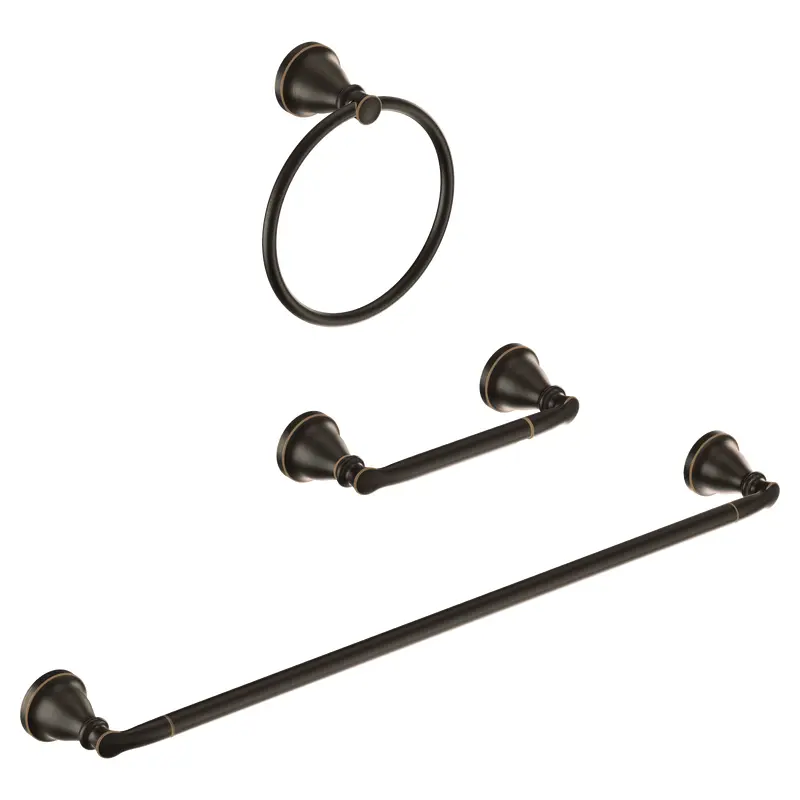 Hilliard Chrome pivoting paper holder towel bar towel ringChrome