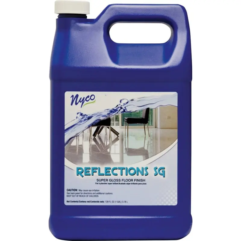 nyco NL90422-900104 Floor Polish, 128 oz, Liquid, Acrylic Polymer, White