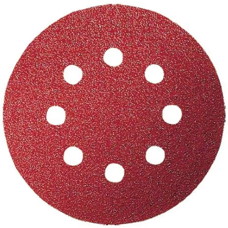 Set of Sanding Discs Diamater 8 holes, 125mm G80 5pcs