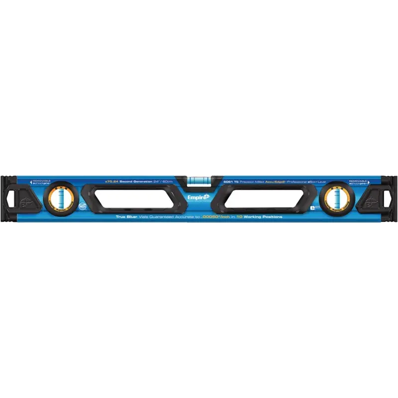 Empire e75.96 Box Beam Level, 96 in L, 3-Vial, Non-Magnetic, Aluminum