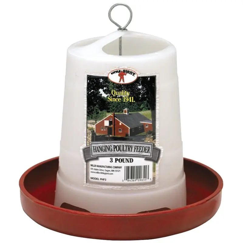 Little Giant PHF3 Poultry Feeder, 3 lb Capacity, Plastic