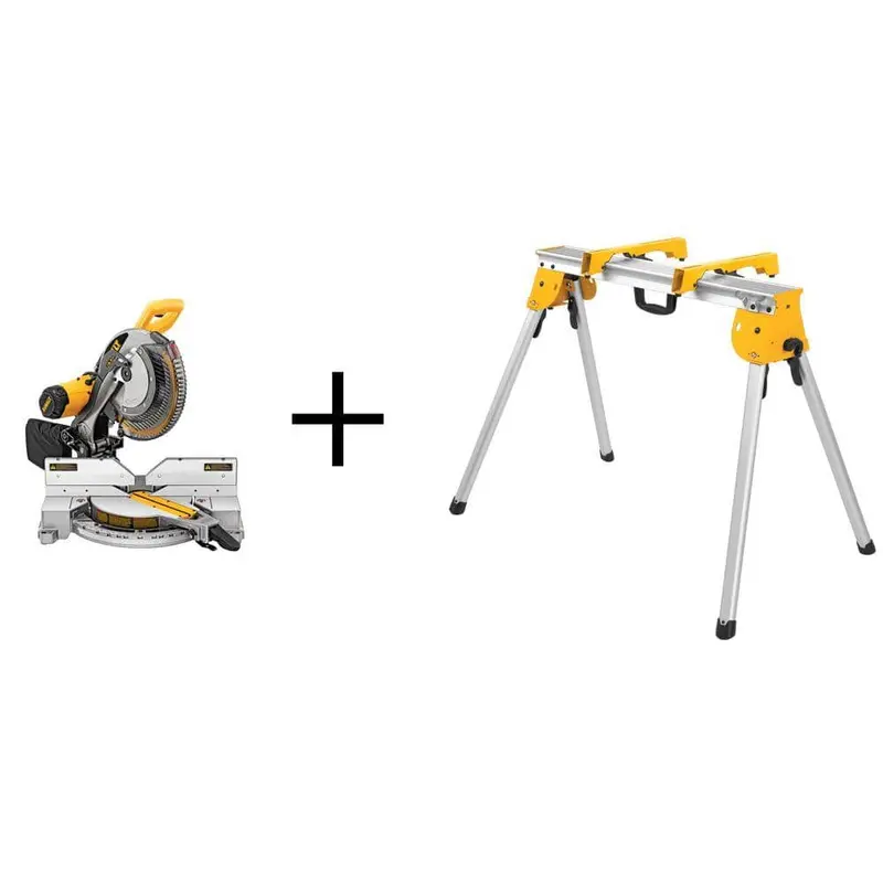 15 Amp Corded 12 in. Double-Bevel Compound Miter Saw with Heavy-Duty Stand