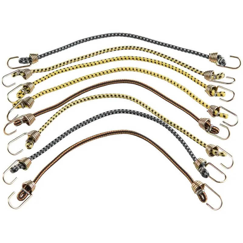 10 in. Mini Bungee Cords Assortment (8-Pack)