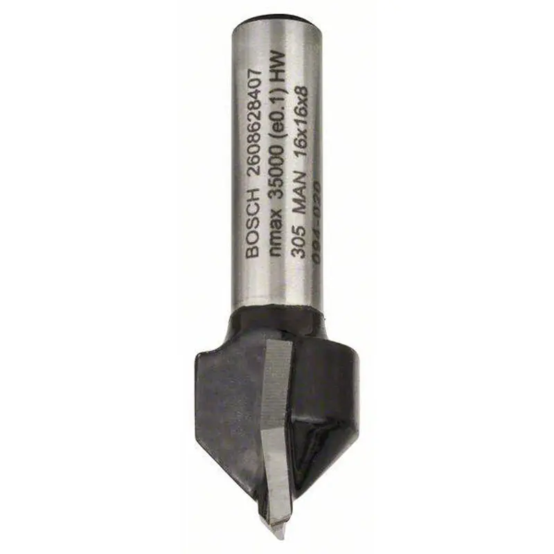V-Grooving Bit 8mm, D1 16mm, L 16mm, G 45mm, 90