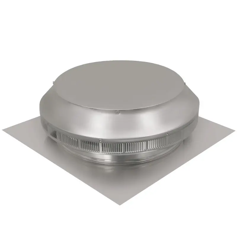 14 in. Dia Aluminum Roof Louver Exhaust Vent in Mill FinishAluminum / 2.5 / 144.0
