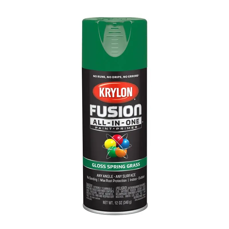 Krylon K02724007 Spray Paint, Gloss, Spring Grass, 12 oz, Can