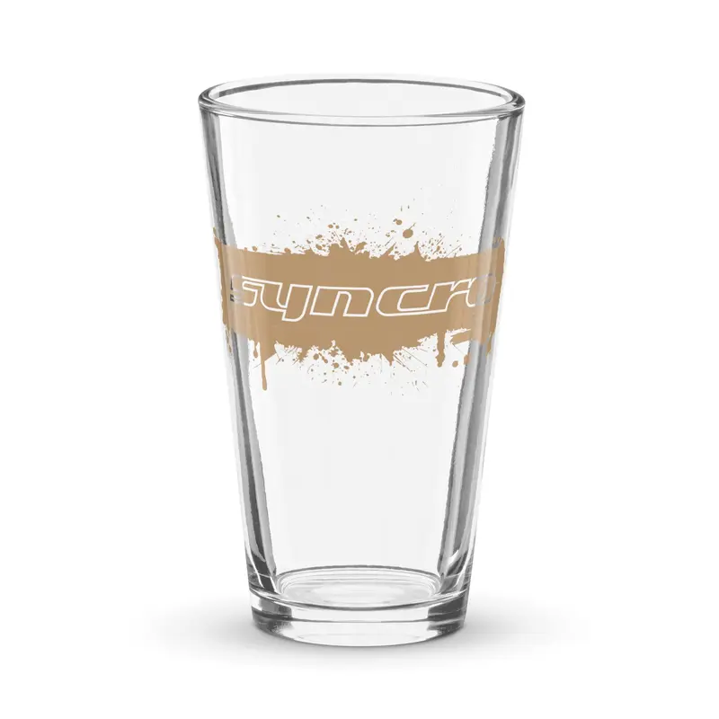 Syncro Splatter Shaker Pint Glass