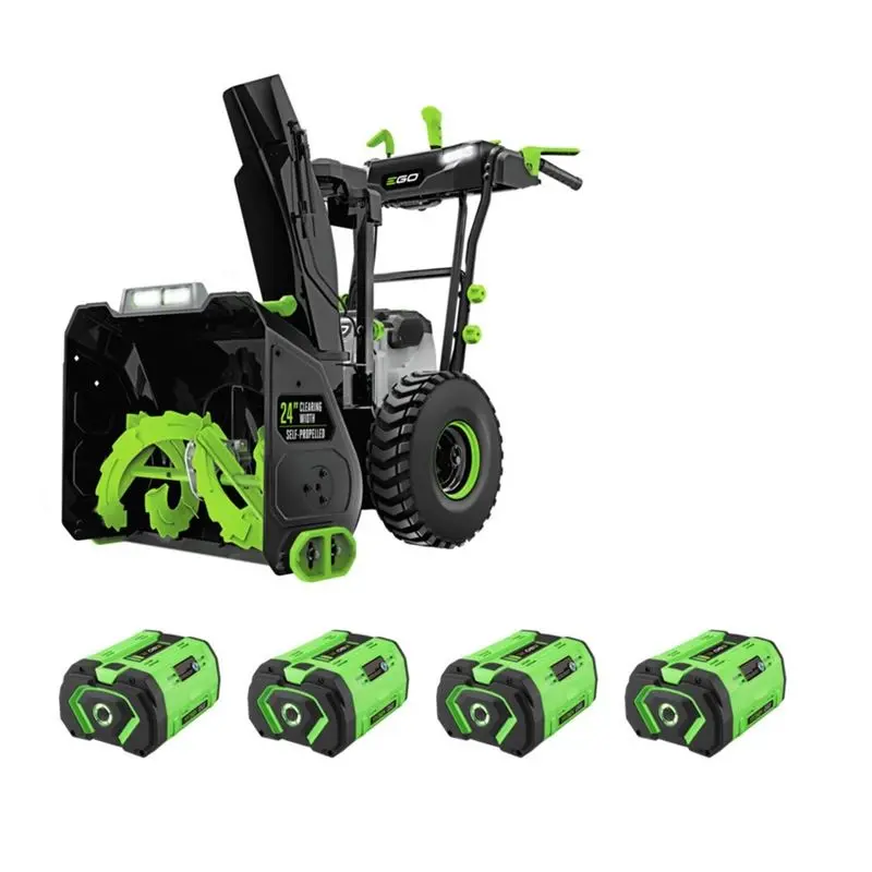 EGO SNT2406-4 POWER  24 IN. SELF PROPELLED 2 STAGE SNOW BLOWER WITH 4 - 10AH BATTERIES
