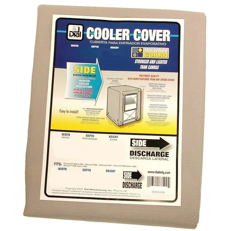 Dial 8761 Evaporative Cooler Cover, 37 in W, 37 in D, 45 in H, Polyester