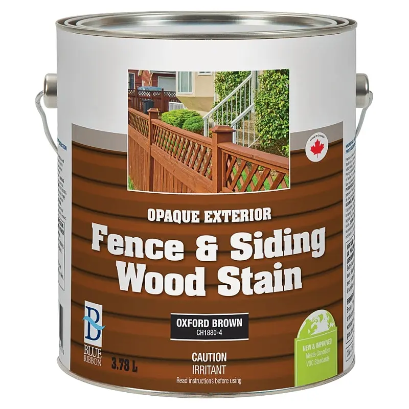 UCP Paints CH1880-4 Exterior Stain, Opaque, Oxford Brown, Solid