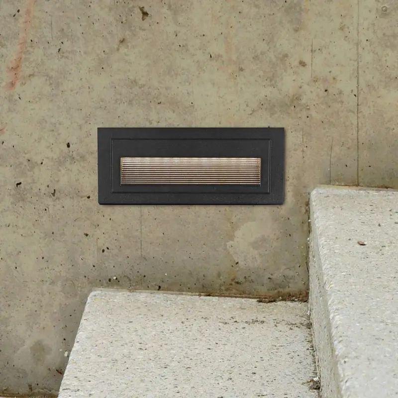 3-Watt Black Outdoor Integrated LED Step Landscape Path Light1 / each