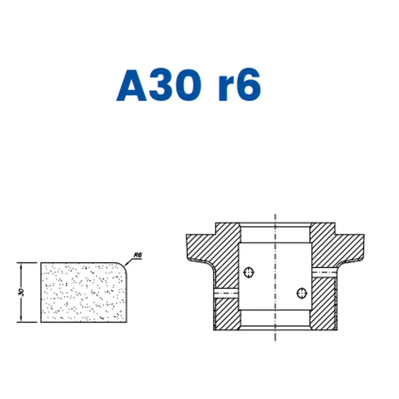 A30 r6(30mm r6 Eased Edge (? Radius) - Line 60 (Bore 35))EHS Kit (All materials high speed) / 1