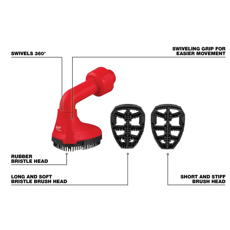Milwaukee AIR-TIP Series 49-90-2020 Swiveling Palm Brush
