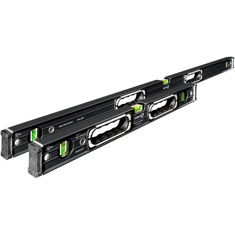STABILA Stabila Dark Shadow Type 196-2 24 Inch & 48 Inch Level Set