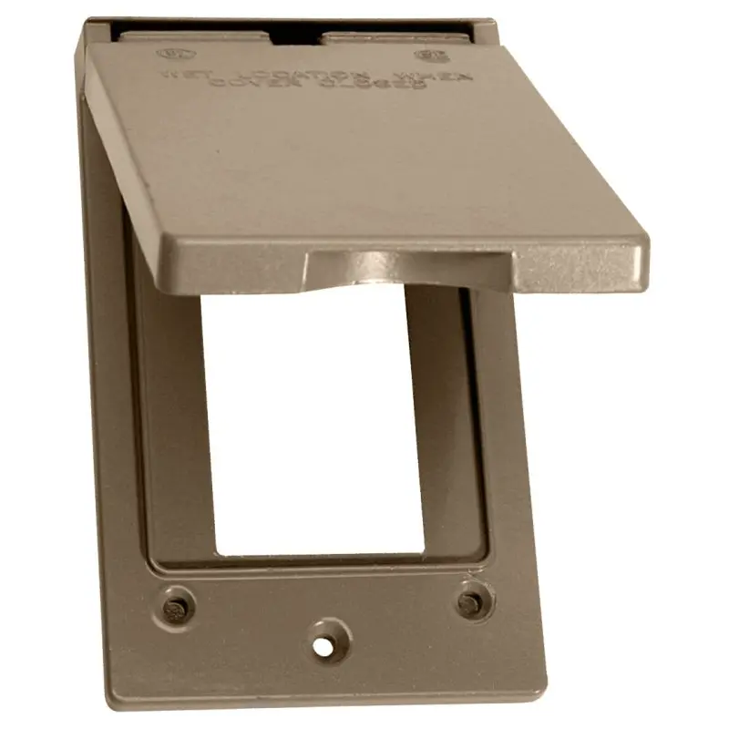 BWF 511VAB-1 Cover, 4-9/16 in L, 2-13/16 in W, Metal, Bronze, Powder-Coated