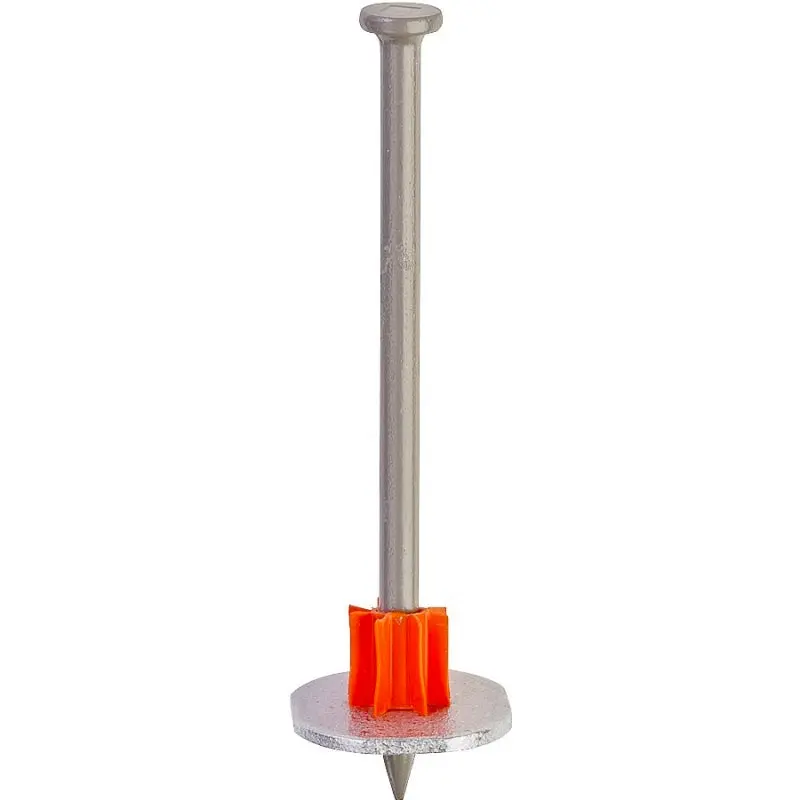 Ramset 1516SDC Washered Pin, 0.145 in Dia Shank, 2-1/2 in L, Metal, Zinc