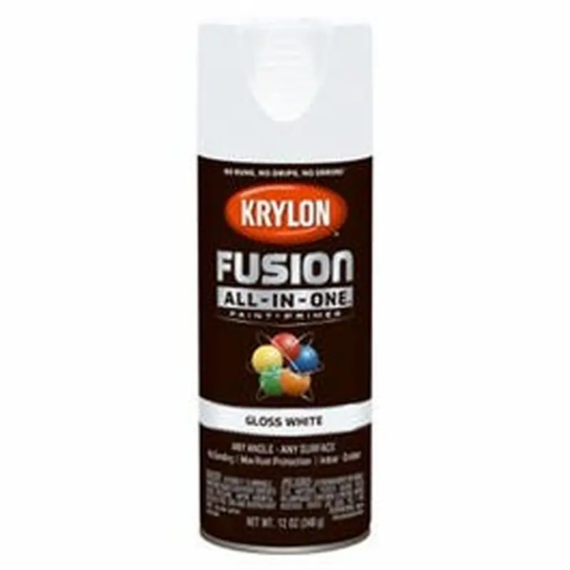 Fusion All-In-One Spray Paint   Primer, Gloss White, 12-oz.