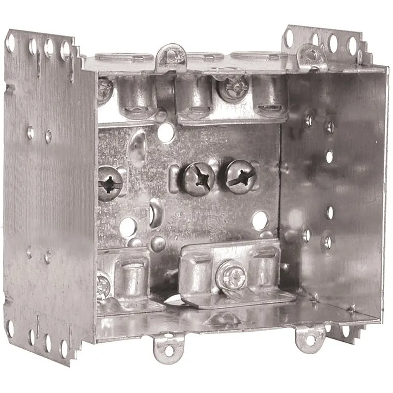 Hubbell 2104LLEU2BAR Device Box, 2-Gang, Metal