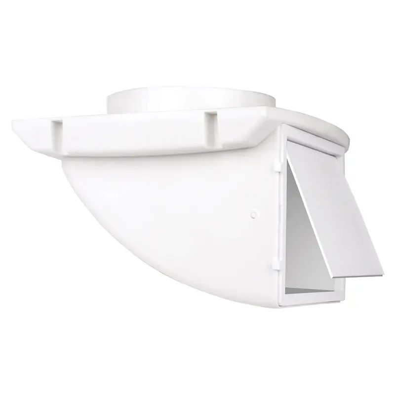 DUNDAS JAFINE SDV4WXZW4 Dryer Vent Cap, 4 in Duct, Plastic, White