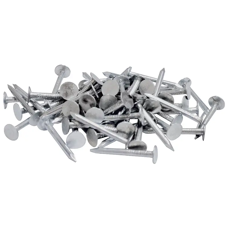 ProFIT 0132158 Hand Drive Roofing Nail, 2-1/2 in L, Flat Head, 11 ga Gauge, Steel
