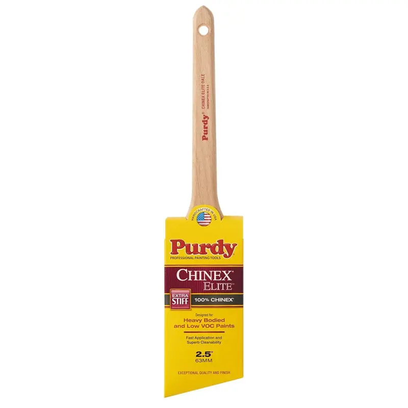Purdy Chinex Dale 144080925 Trim Brush, Nylon Bristle, Rat Tail Handle