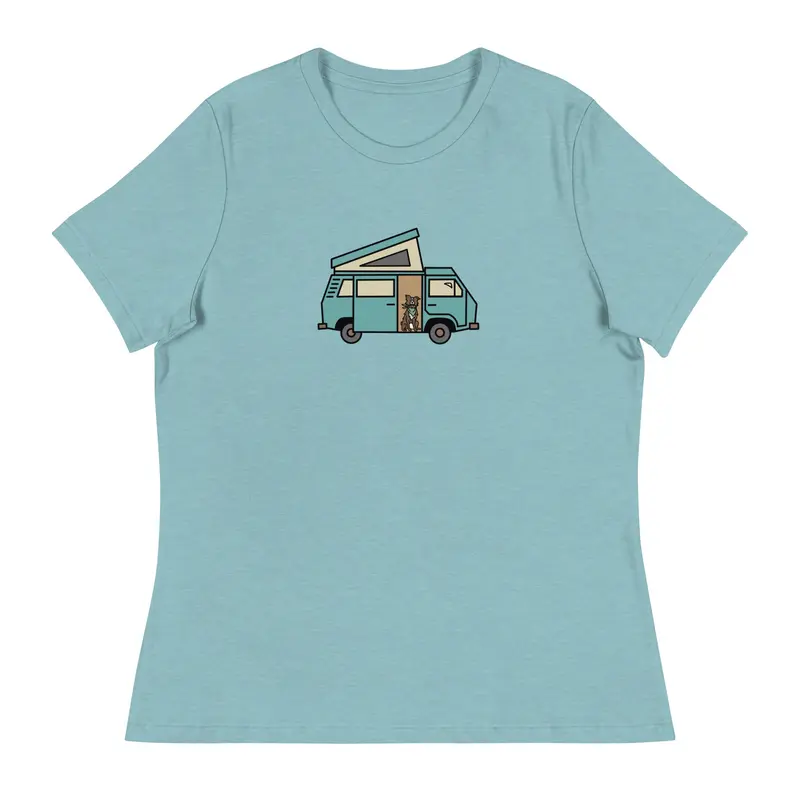 Dog in Van Women's Relaxed Fit T-ShirtNavy Blue / S