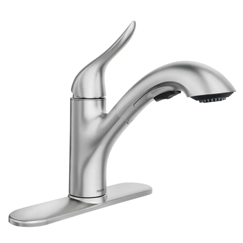 Koa One-Handle Pullout Kitchen FaucetChrome