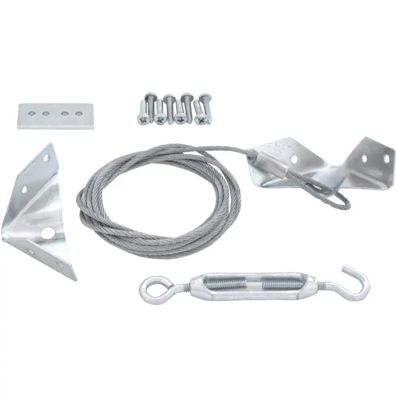 ProSource 33198ZCX-PS Anti-Sag Gate Kit, Steel, Silver, Zinc, 18-Piece, For: Outdoor