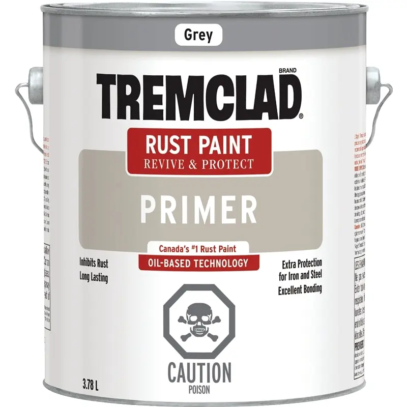 Rust-Oleum 274103155 Rust Primer, Flat, Gray, 3.78 L