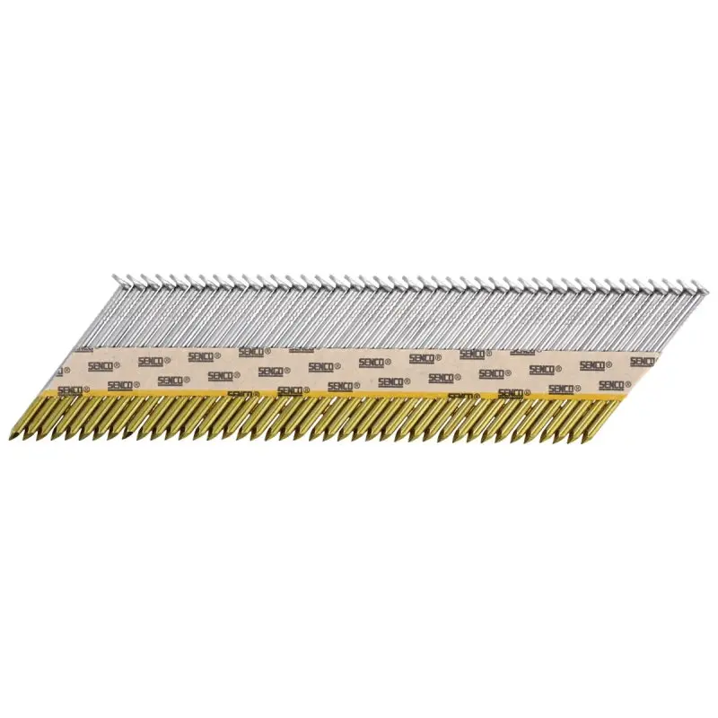 Senco H527APBXN Collated Nail, 3 in L, Steel, Bright Basic, Full Round Head, Smooth Shank