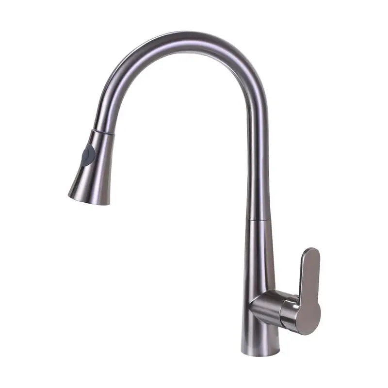 9.05 in. Single-Handle Pull-Down Sprayer Kitchen Faucet in Brushed Nickel4.0 / each