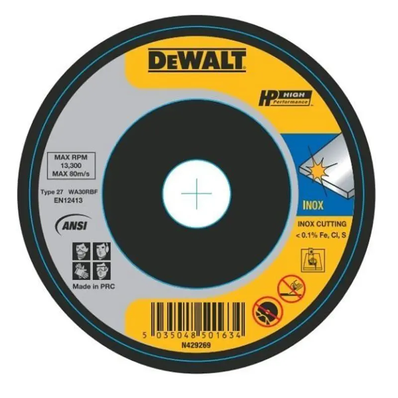 Inox metal grinding wheel T27 | 115X3X22mm