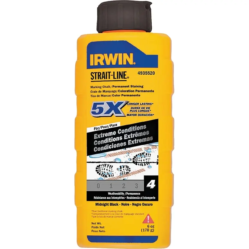 Irwin 4935520 Marking Chalk Refill, Midnight Black, Permanent