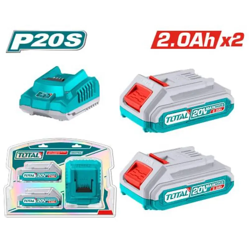 Total P20S Lithium-Ion Battery and Charger Kit (TFBCPK1222)