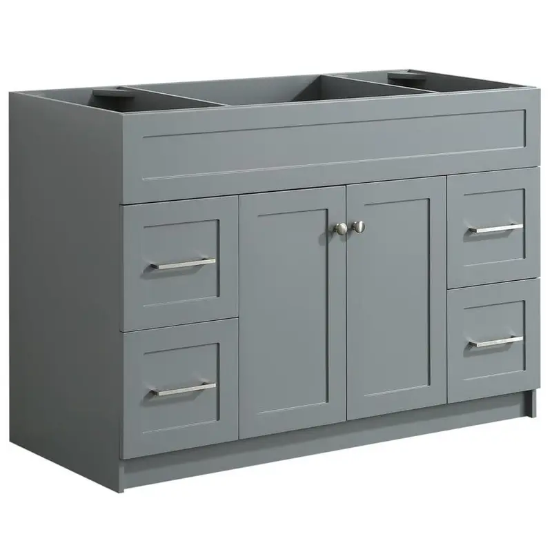 ARIEL Hamlet 48-in Grey Bathroom Vanity CabinetBlack