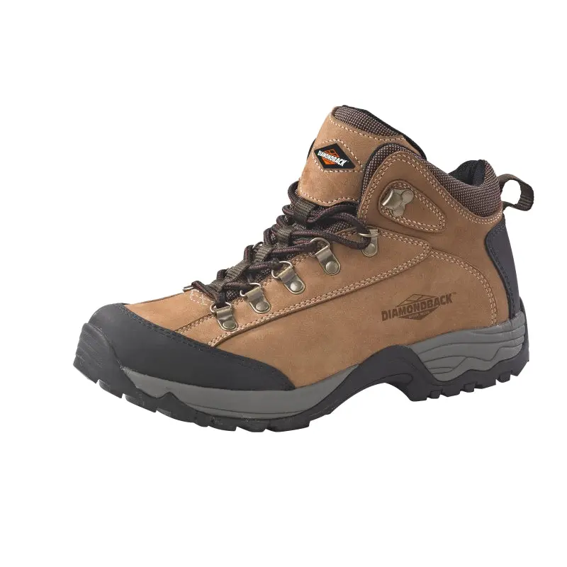 Diamondback HIKER-1-8 Soft-Sided Work Boots, 8, Tan, Leather Upper