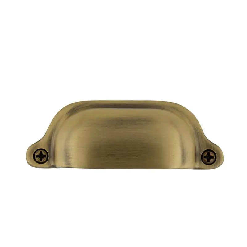 3 in. (76 mm) Antique Brass Drawer Cup Pull Farm Medium3 in. / Timeless Bronze / .5